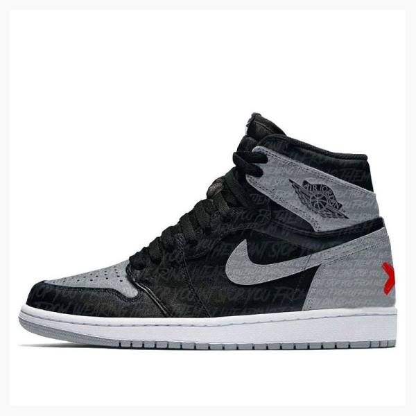 Nike Retro High OG Rebellionaire Basketsko Air Jordan 1 Herre Svarte Grå | JD-819QH