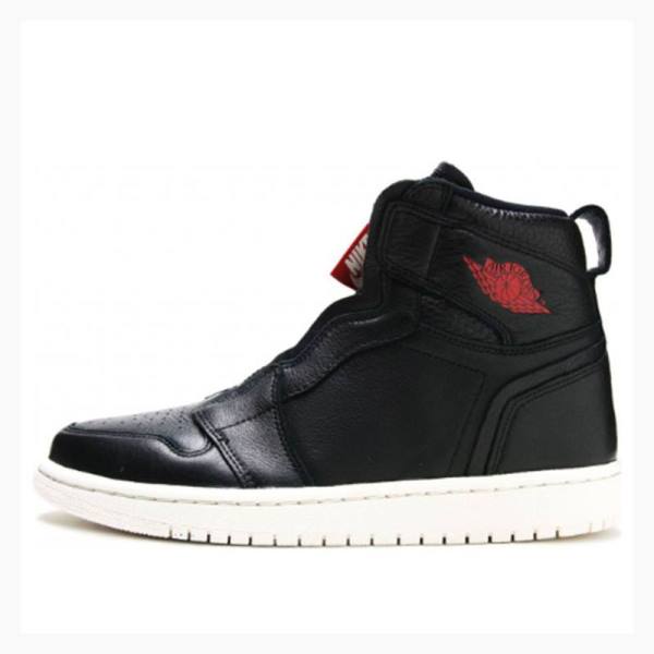 Nike Retro High Zip \'Black\' Phantom-Gym Basketsko Air Jordan 1 Dame Svarte Rød | JD-638IW