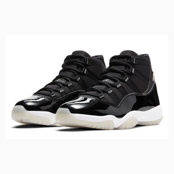 Nike Retro Jubilee 25th Anniversary Basketsko Air Jordan 11 Dame Svarte | JD-576MY