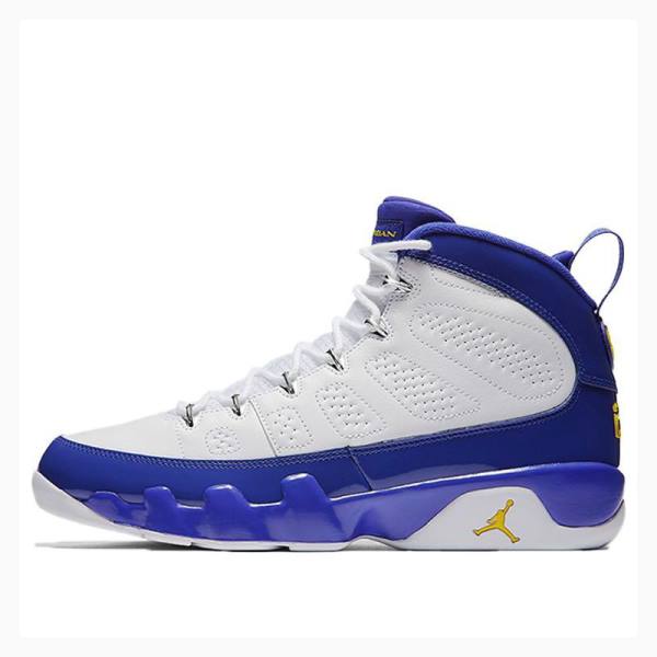 Nike Retro Kobe Bryant Basketsko Air Jordan 9 Herre Hvite Blå | JD-420UY