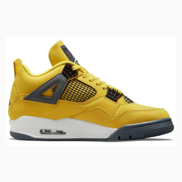 Nike Retro Lightning Basketsko Air Jordan 4 Herre Gul | JD-134VB