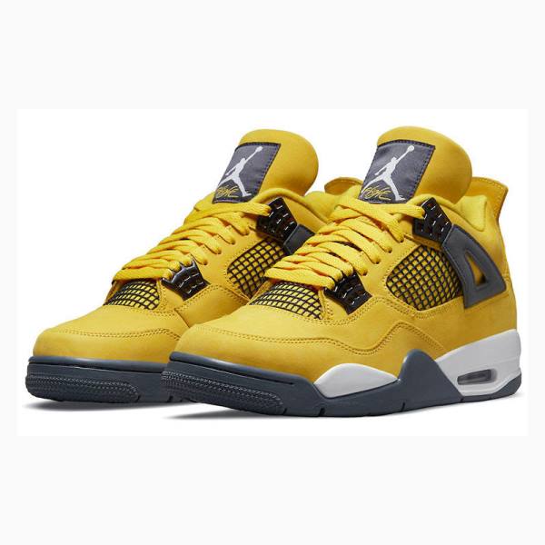 Nike Retro Lightning Basketsko Air Jordan 4 Herre Gul | JD-134VB