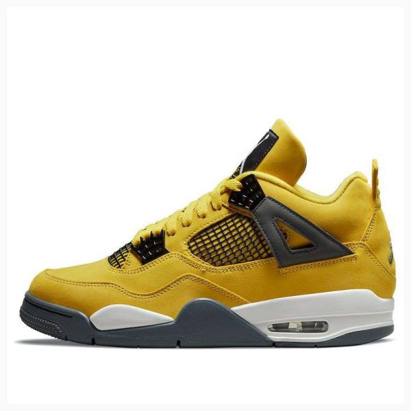 Nike Retro Lightning Basketsko Air Jordan 4 Herre Gul | JD-134VB