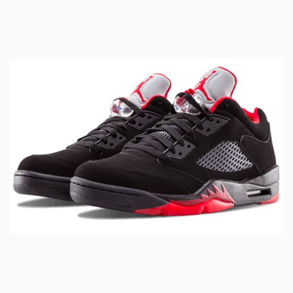 Nike Retro Low Alternate 90 Joggesko Air Jordan 5 Herre Svarte Rød | JD-461ON