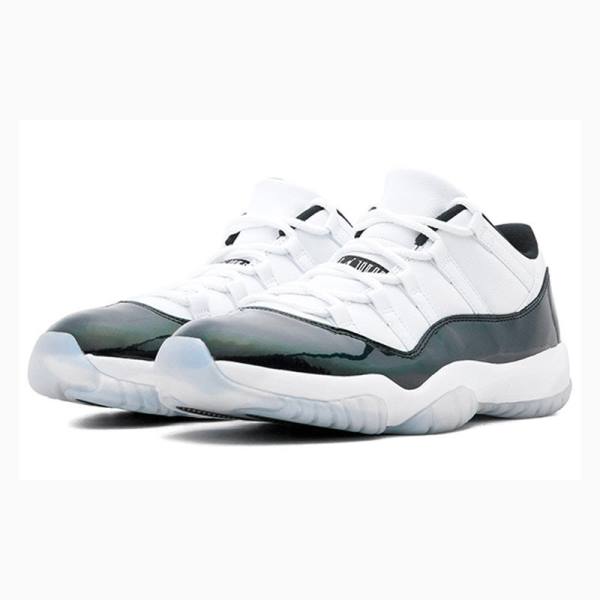 Nike Retro Low Iridescent Joggesko Air Jordan 11 Herre Hvite Grønn | JD-289UA