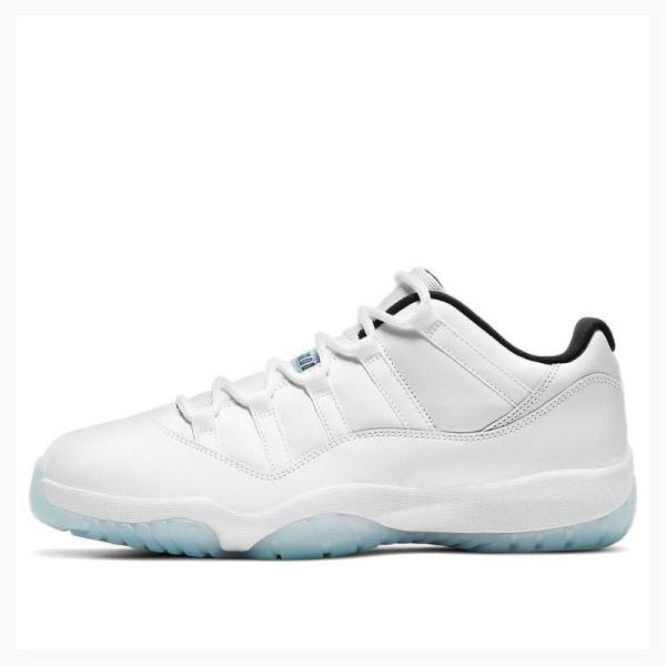 Nike Retro Low Legend Joggesko Air Jordan 11 Herre Hvite Blå | JD-567BU