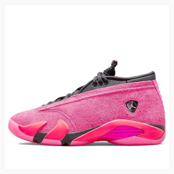 Nike Retro Low Shocking Joggesko Air Jordan 14 Dame Rosa | JD-498EH