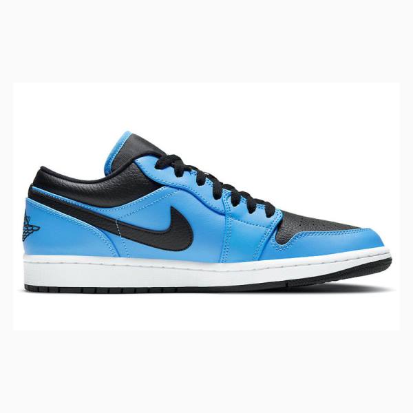 Nike Retro Low University Joggesko Air Jordan 1 Herre Blå Svarte | JD-702TS