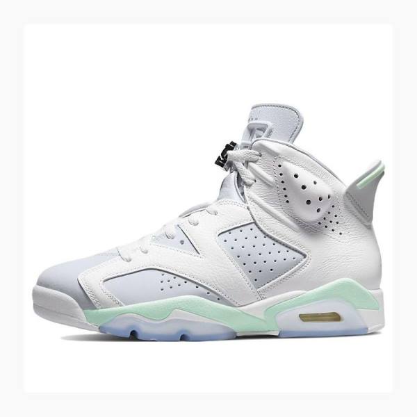 Nike Retro Mint Foam Basketsko Air Jordan 6 Dame Hvite | JD-859XI