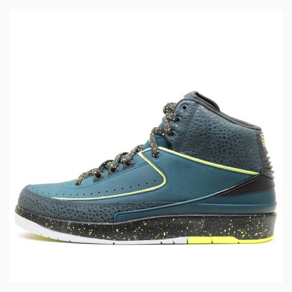 Nike Retro Nightshade Volt Ice Basketsko Air Jordan 2 Herre Blå Grå | JD-036XQ