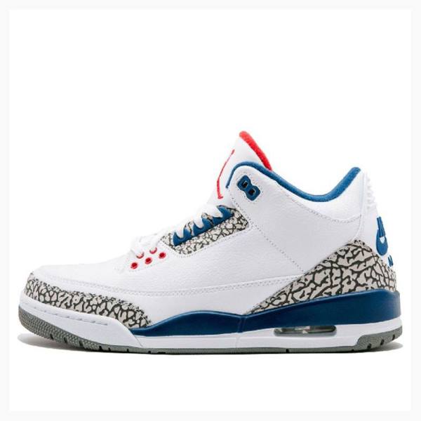 Nike Retro OG Retro Basketsko Air Jordan 3 Herre Hvite Blå | JD-986JC