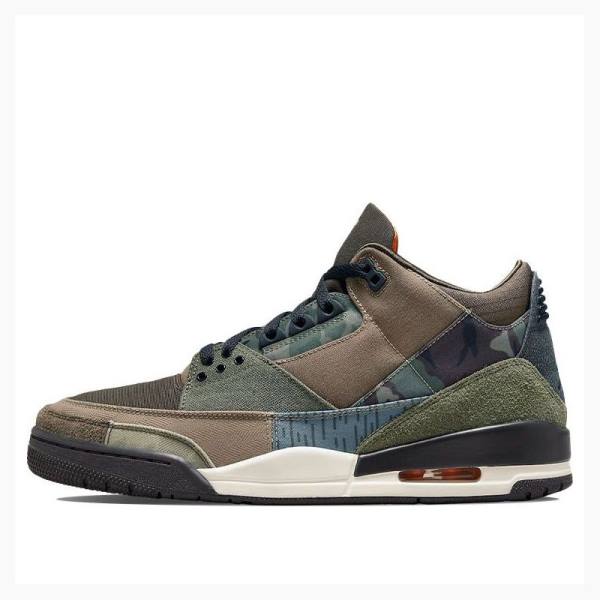 Nike Retro Patchwork Basketsko Air Jordan 3 Herre Brune | JD-605QX