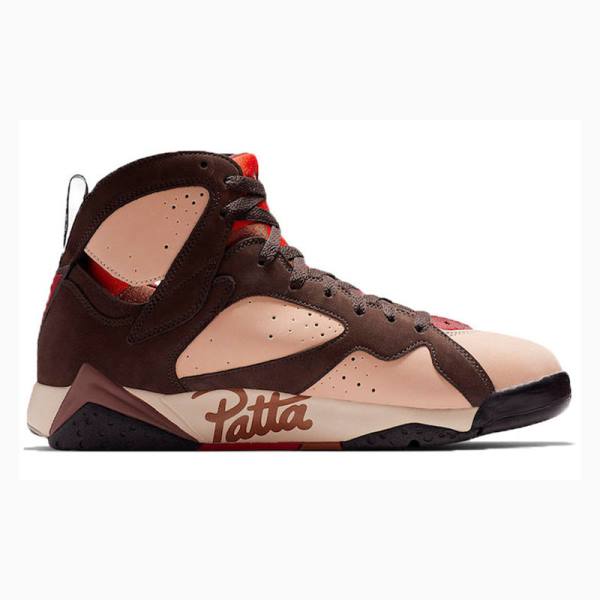 Nike Retro Patta - Shimmer Basketsko Air Jordan 7 Herre Brune | JD-325IE