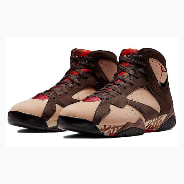 Nike Retro Patta - Shimmer Basketsko Air Jordan 7 Herre Brune | JD-325IE