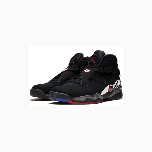 Nike Retro Playoffs Basketsko Air Jordan 8 Herre Svarte Hvite Rød | JD-510DU