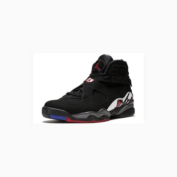 Nike Retro Playoffs Basketsko Air Jordan 8 Herre Svarte Hvite Rød | JD-510DU