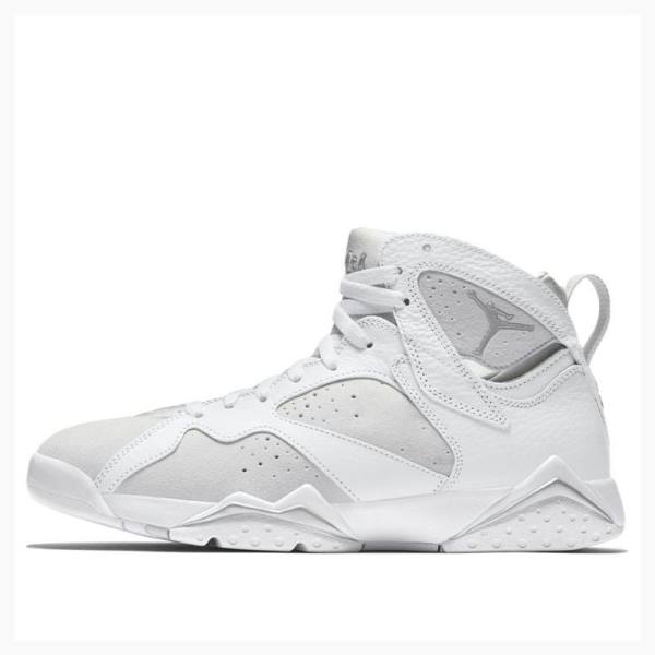 Nike Retro Pure Money Basketsko Air Jordan 7 Herre Hvite | JD-526CL