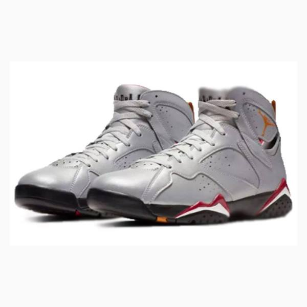 Nike Retro Reflective Cardinal Basketsko Air Jordan 7 Herre Sølv | JD-391RC