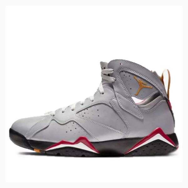 Nike Retro Reflective Cardinal Basketsko Air Jordan 7 Herre Sølv | JD-391RC