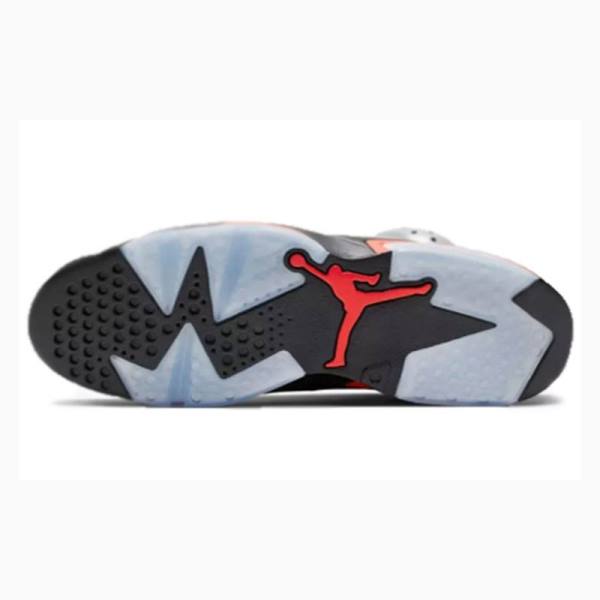 Nike Retro Reflective Infrared Basketsko Air Jordan 6 Herre Sølv Svarte Rød | JD-716FN