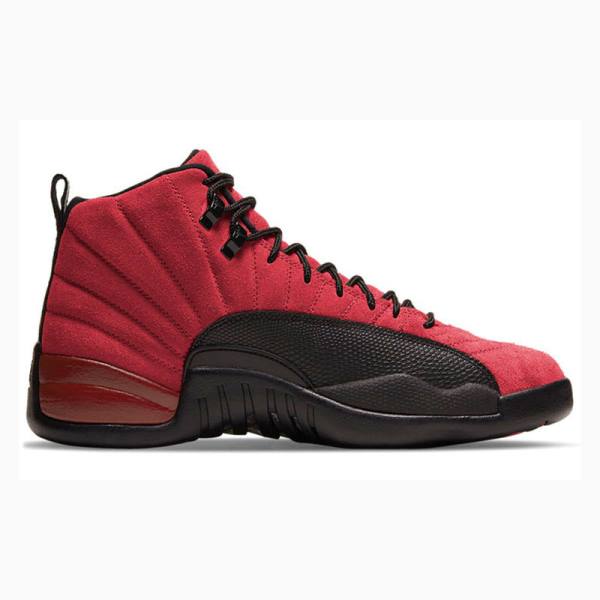 Nike Retro Reverse Flu Game Basketsko Air Jordan 12 Herre Svarte Rød | JD-379AP