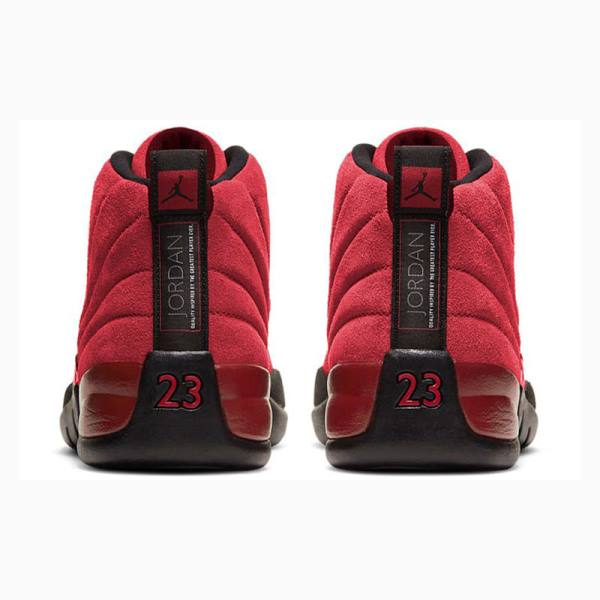 Nike Retro Reverse Flu Game Basketsko Air Jordan 12 Herre Svarte Rød | JD-379AP