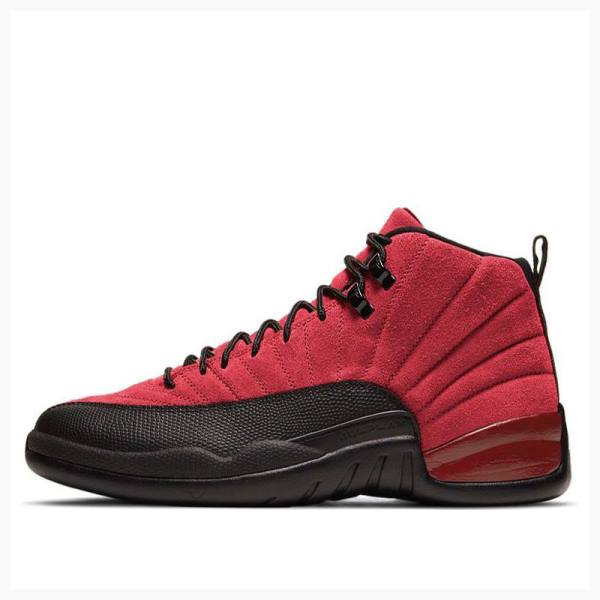 Nike Retro Reverse Flu Game Basketsko Air Jordan 12 Herre Svarte Rød | JD-379AP