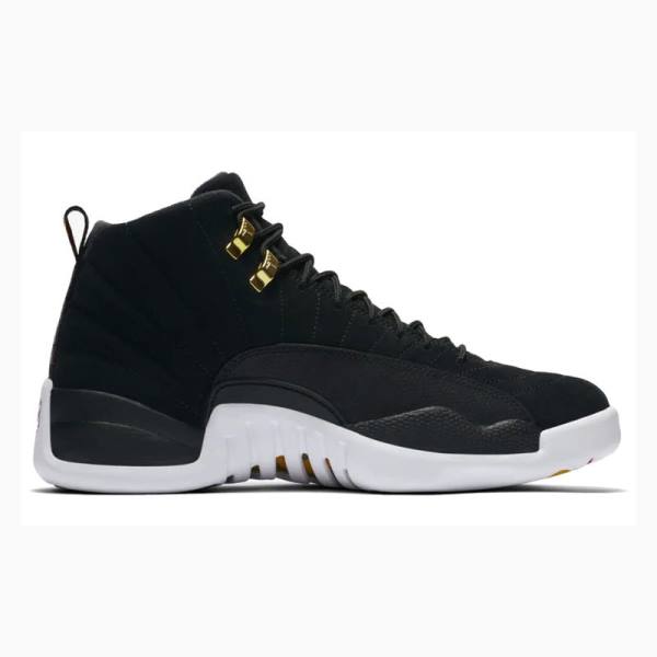 Nike Retro Reverse Taxi Basketsko Air Jordan 12 Herre Svarte Hvite | JD-981EK