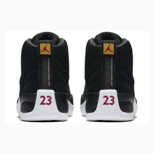 Nike Retro Reverse Taxi Basketsko Air Jordan 12 Herre Svarte Hvite | JD-981EK