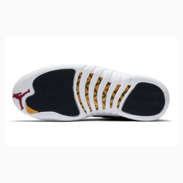 Nike Retro Reverse Taxi Basketsko Air Jordan 12 Herre Svarte Hvite | JD-981EK