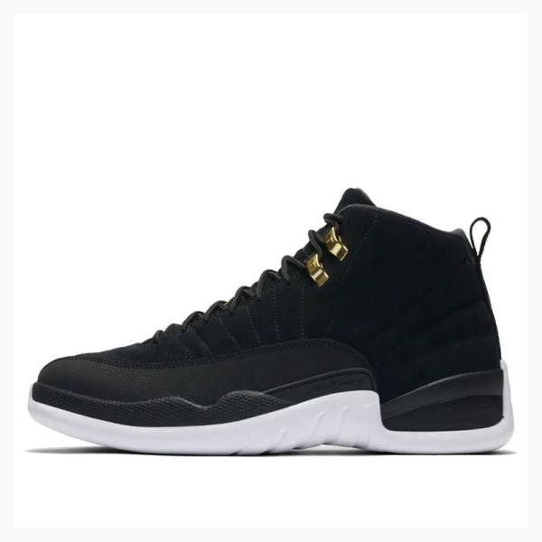 Nike Retro Reverse Taxi Basketsko Air Jordan 12 Herre Svarte Hvite | JD-981EK