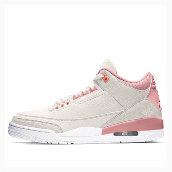 Nike Retro Rust Pink Basketsko Air Jordan 3 Dame Rosa Grå | JD-021SA