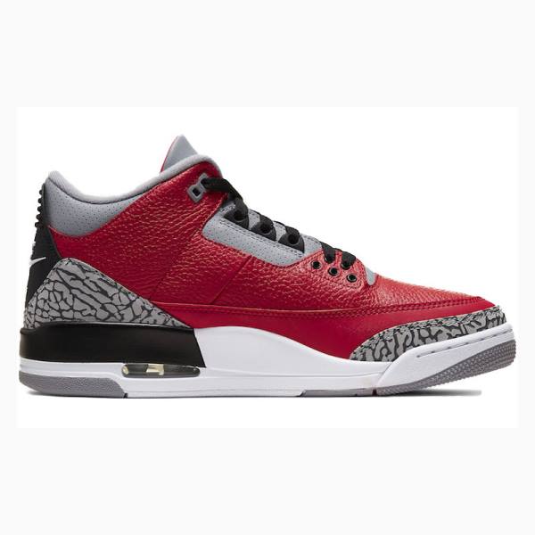 Nike Retro SE CHI - Chicago Basketsko Air Jordan 3 Herre Rød Grå | JD-735AL