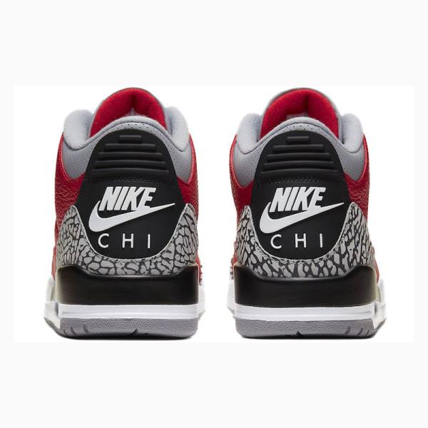 Nike Retro SE CHI - Chicago Basketsko Air Jordan 3 Herre Rød Grå | JD-735AL