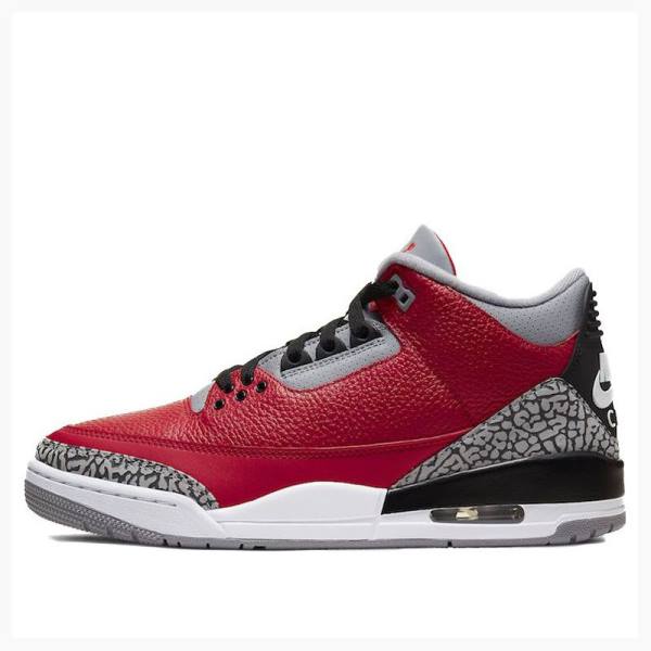 Nike Retro SE CHI - Chicago Basketsko Air Jordan 3 Herre Rød Grå | JD-735AL