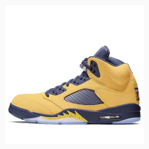 Nike Retro SE Michigan Basketsko Air Jordan 5 Herre Gul | JD-938PU