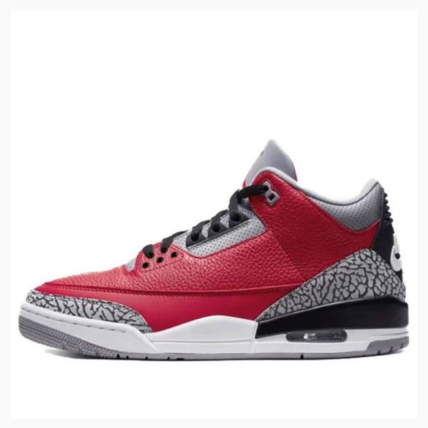 Nike Retro SE Unite Fire Basketsko Air Jordan 3 Herre Rød Grå | JD-824PN