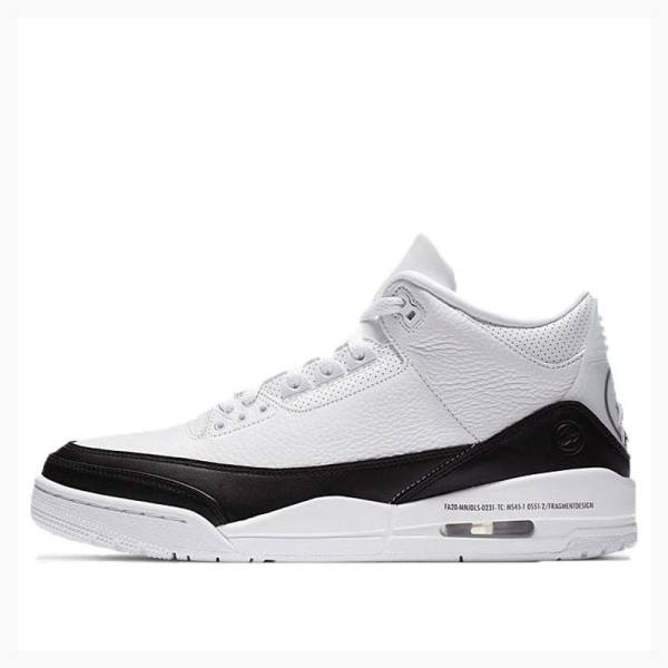 Nike Retro SP Fragment Basketsko Air Jordan 3 Herre Hvite Svarte | JD-453LS