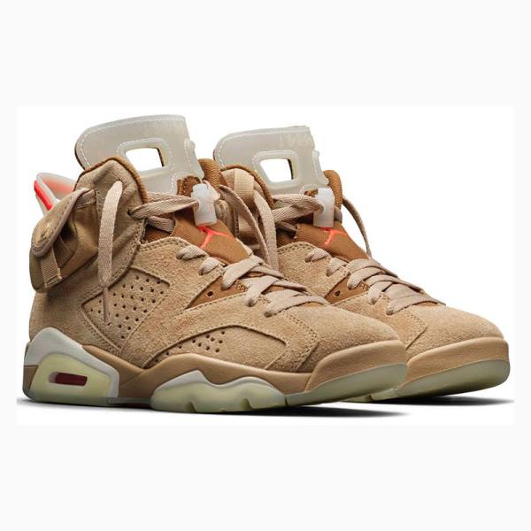 Nike Retro SP Travis Scott British Basketsko Air Jordan 6 Herre Khaki | JD-832DC