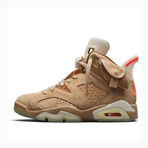 Nike Retro SP Travis Scott British Basketsko Air Jordan 6 Herre Khaki | JD-832DC