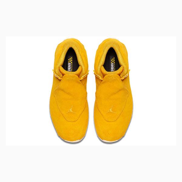 Nike Retro Semsket Skinn Basketsko Air Jordan 18 Herre Gul | JD-087EX