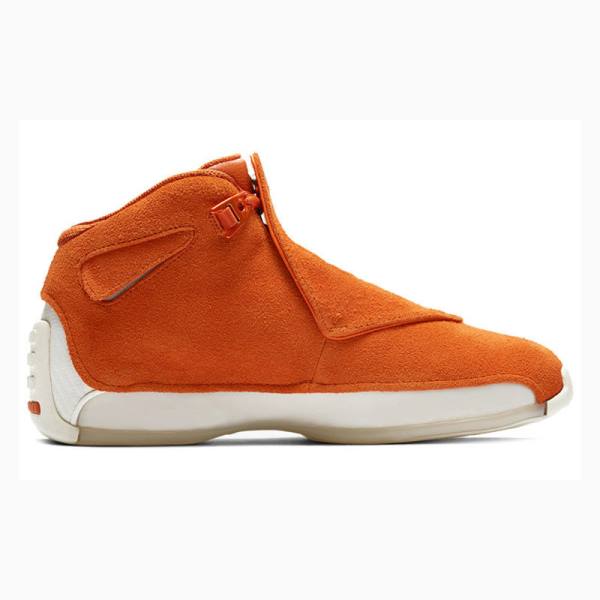 Nike Retro Semsket Skinn Basketsko Air Jordan 18 Herre Oransje | JD-723ZI