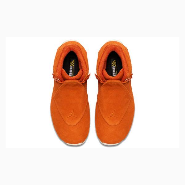 Nike Retro Semsket Skinn Basketsko Air Jordan 18 Herre Oransje | JD-723ZI