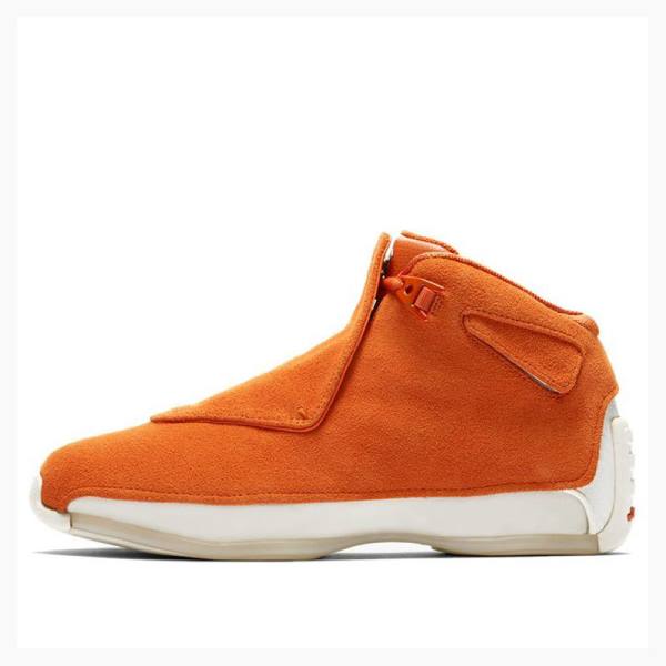 Nike Retro Semsket Skinn Basketsko Air Jordan 18 Herre Oransje | JD-723ZI