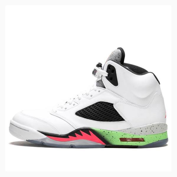 Nike Retro Space Jam Basketsko Air Jordan 5 Herre Hvite Rød Grønn | JD-035MZ