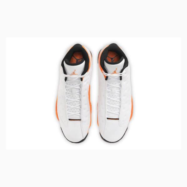 Nike Retro Starfish Basketsko Air Jordan 13 Herre Hvite Oransje | JD-234FZ