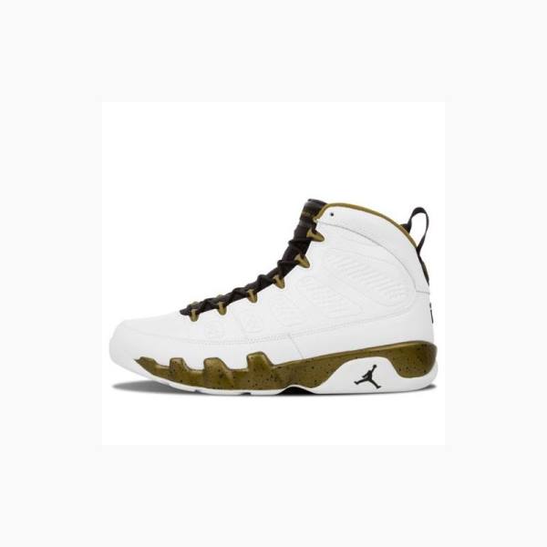 Nike Retro The Spirit Basketsko Air Jordan 9 Herre Hvite Gull | JD-450BU