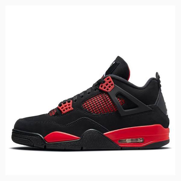 Nike Retro Thunder Basketsko Air Jordan 4 Herre Svarte Rød | JD-738ZV