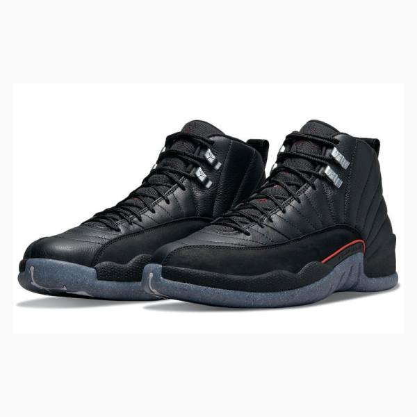 Nike Retro Utility Grind Basketsko Air Jordan 12 Herre Svarte | JD-789BW