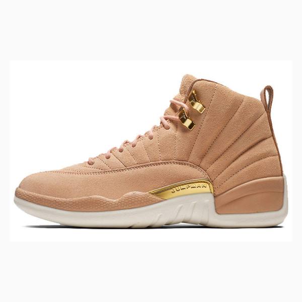 Nike Retro Vachetta Tan Basketsko Air Jordan 12 Dame Brune | JD-056SW